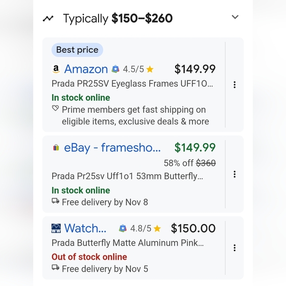 Gray PRADA 25sv Glasses - Picture 11 of 11